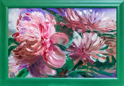 Peonies. Oil, 2015