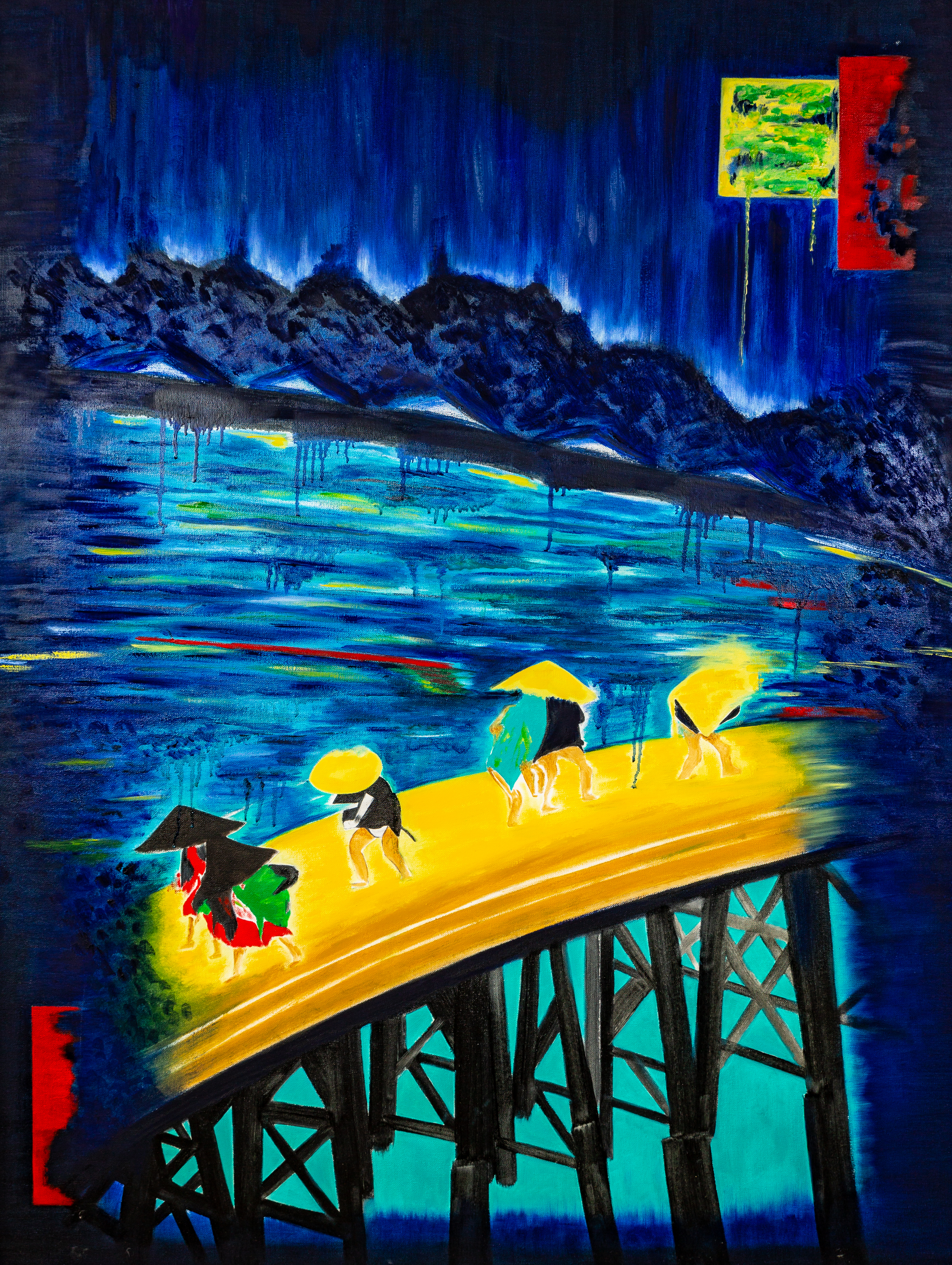 Bridge, oil and canvas, 2015