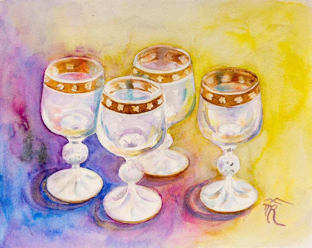 Glasses 1. Watercolor,&nbsp;2018