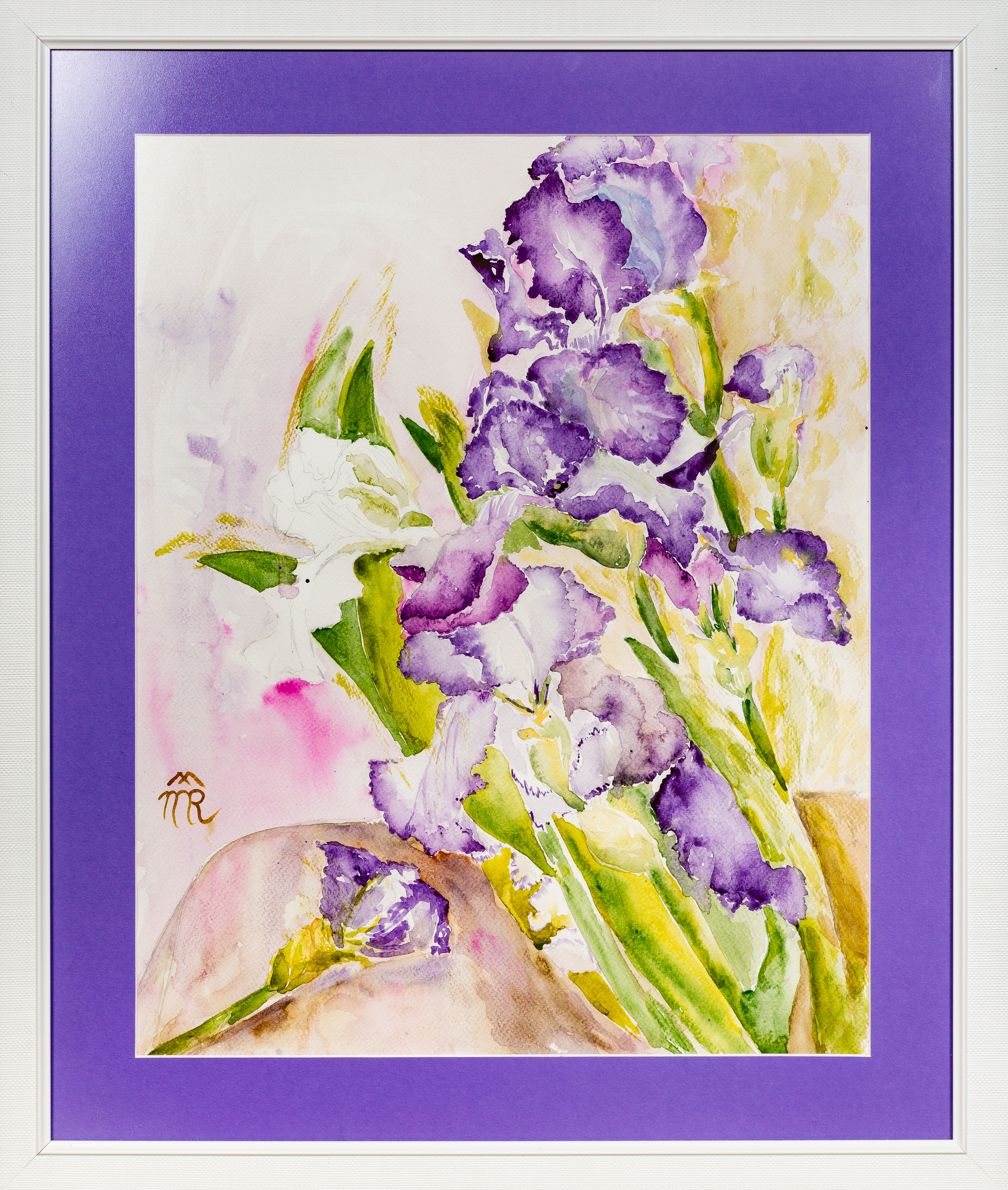Irises 1, watercolor. 2014
