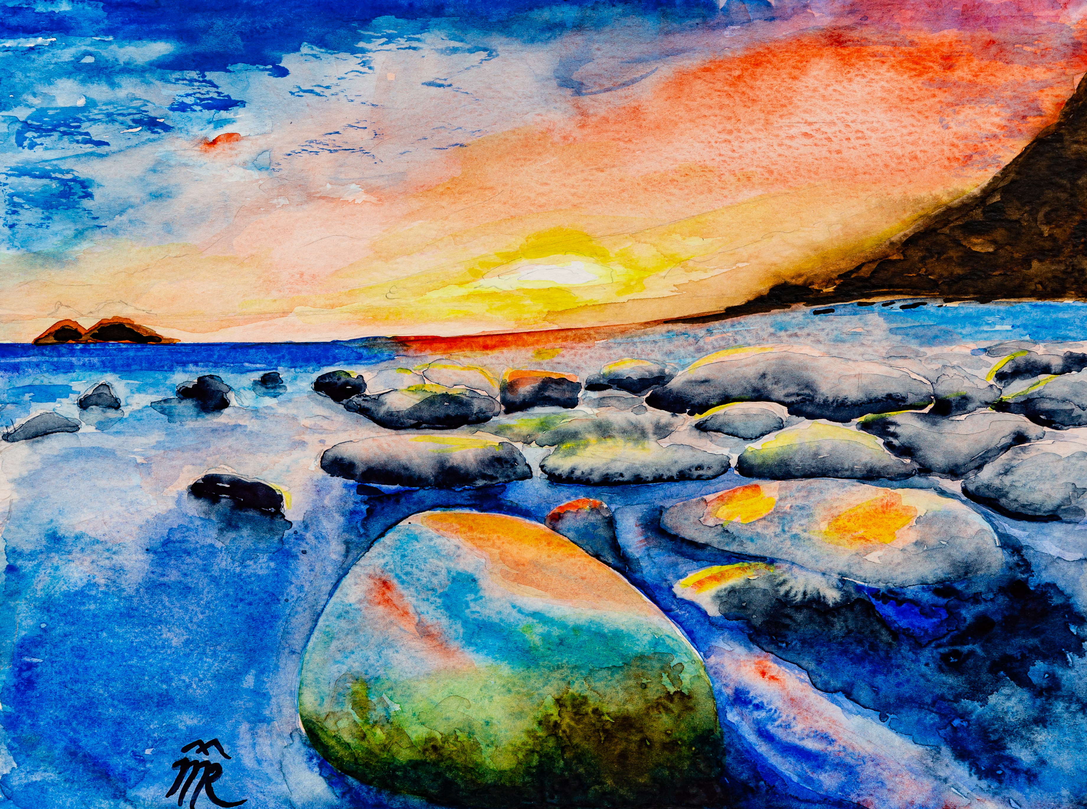 Scenery, watercolor, 2018