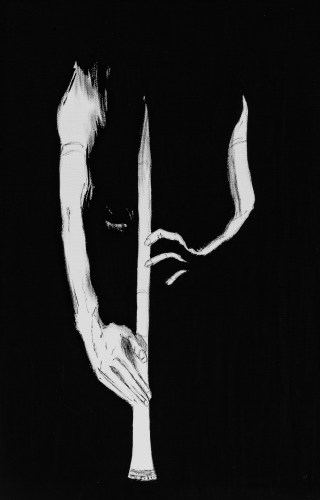 Shakuhachi, acrylic, 2018